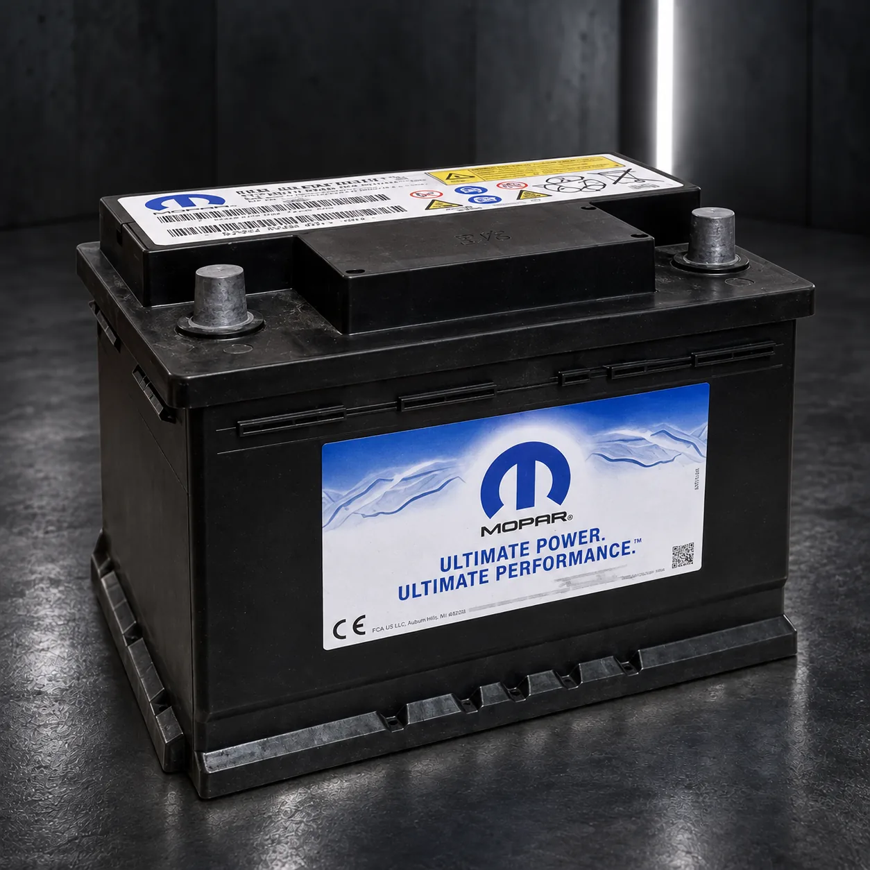 Batteria 60 Ah 600 A originale Mopar Start&Stop per Fiat, Alfa Romeo, Lancia e Jeep, rigenerata