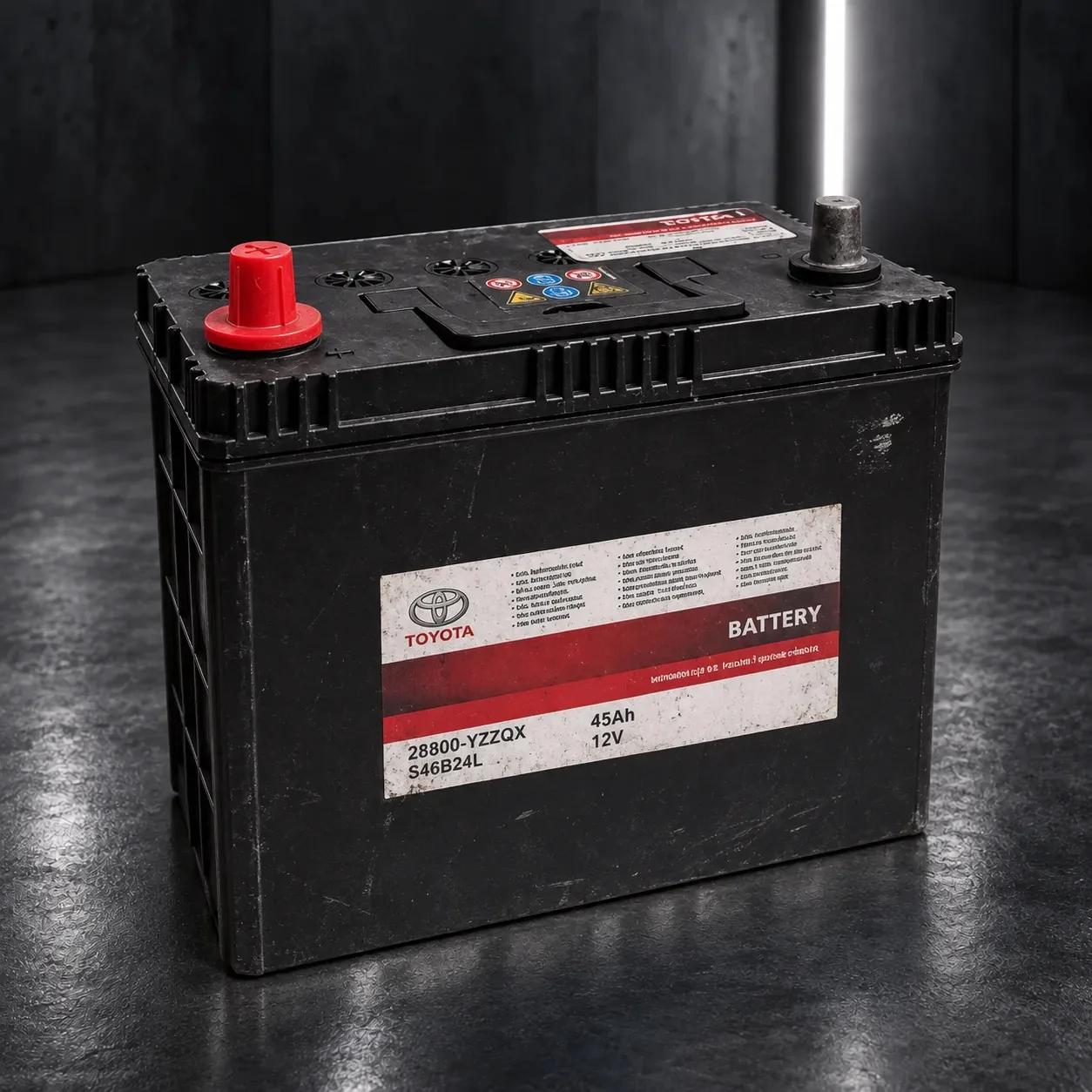 Batteria AGM 45 Ah 325 A originale Toyota e Lexus 28800-YZZQX, rigenerata