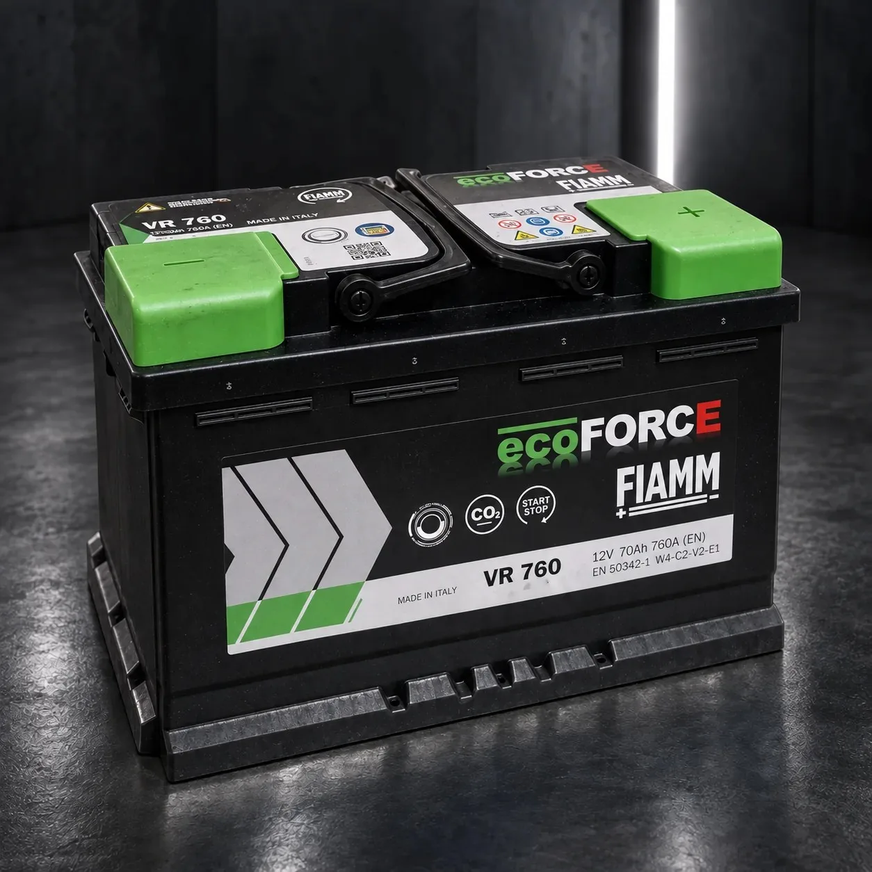 Batteria AGM Fiamm VR760 70 Ah 760 A Start&Stop, rigenerata