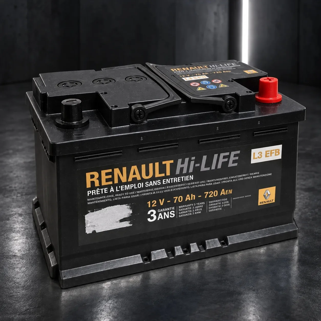 Batteria 70 Ah originale Renault Start&Stop, rigenerata
